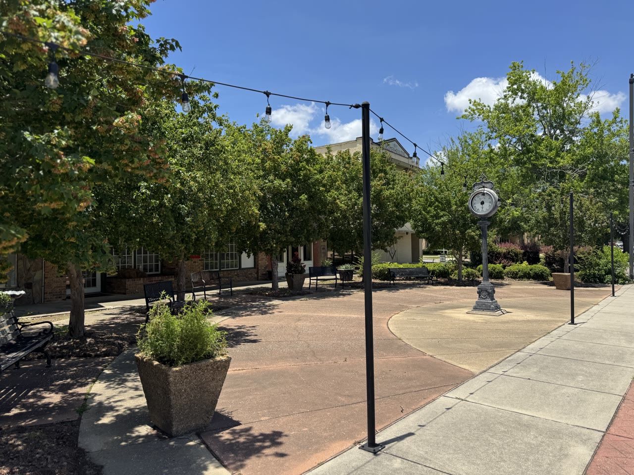 The plaza on Main Street in downtown Moss Point